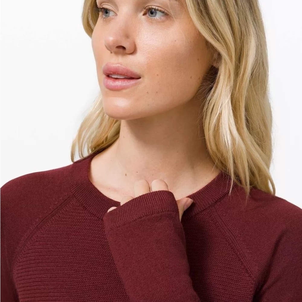 lululemon athletica Burgundy Sweater - Picture 3 of 11